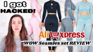 Aliexpress new hot animal seamless sets review // Gymshark dupe