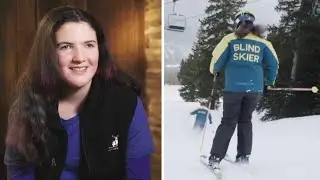 Blind 14-Year-Old Skier Doesn't Let Her Disability Slow Her Down