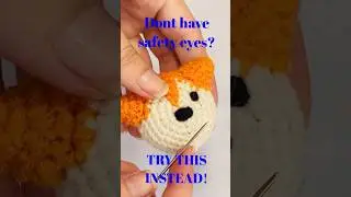 Don&rsquo;t have safety eyes? Try this for your projects! ❤️✨✨#crochet #amigurumi #viral #crochetpatterns