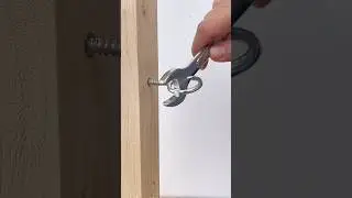 Fast way to install a screw hook #shorts