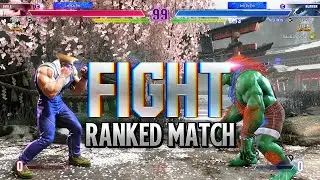 SF6 🔥 Nathan (Guile) VS Nishikin (Blanka) 🔥 Ranked Match 🔥 High level gameplay