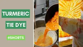 Natural Turmeric Tie Dye |  #Shorts | AliceHeather