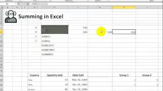 Video 00037 Formulas_Adding numbers in Excel