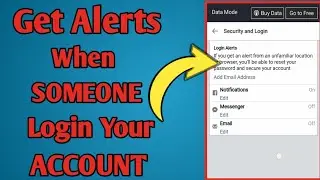 How to get fb login alerts when someone login your account