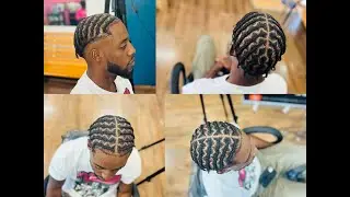 How To Zigzag Part Like A Pro || Zigzag Side Braids/popsmoke Braids | My Grip Game