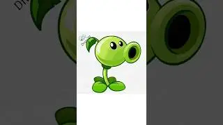 🌿 Drawing Plants vs. Zombies #2... #shorts #games #plantsvszombies