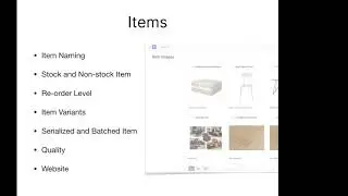 ERPNext - Item Master - Webinar