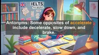 Must Know IELTS 6.5 Vocabulary Lesson: Accelerate - Meaning, Common errors, Synonyms and Antonyms