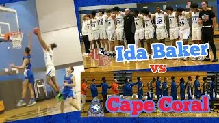 IDA S. BAKER HS vs CAPE CORAL HS: BOTH 🏀 TEAMS HIGHLIGHTS VARSITY BASKETBALL