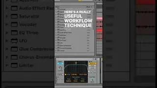 Save your audio effect racks to use them next time #ableton #musicproducer #workflow #shorts