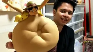 One Piece Luffy Toy Figure Coin Bank Unboxing