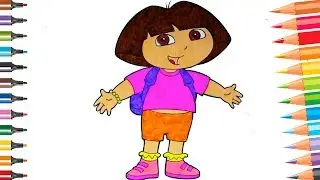 Dora the Explorer Speed Coloring Pages for Kids