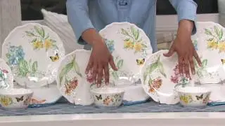 Lenox Butterfly Meadow Melamine 12-piece Dinnerware Set on QVC