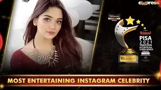 Romaisa khan Most Entertaining Instagram Celebrity Of The Year Award | PISA Award 2021 | I2O2O
