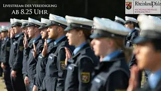Vereidigung des 24. Und 25. Bachelorstudiengangs Polizeidienst