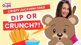 Crispy Zucchini Fries & Hummus Dip 🥕 | Easy Vegan Snack for Kids