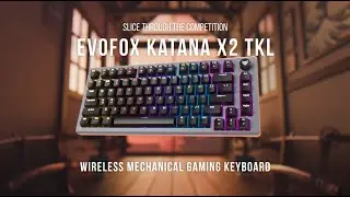 EvoFox Katana X2 TKL Wireless Mechanical Gaming Keyboard | Tri-Mode, Silent Red Switches & RGB