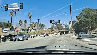 Driving Los Angeles through Echo Park and Silverlake.