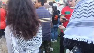 DHIMMI UNION SPOKESMAN speaks at Brisbane Queensland Australia FAKESTINE Rally Sunday 24 August 2025