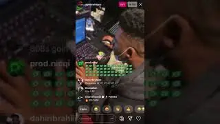 Pyrex Whippa in the studio cooking up dylan samples🔥🔥