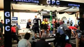 Dan Green squats 382.5kg(843lb) at GPC Australian Titles