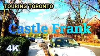 Castle Frank Station Walk to Rosedale Midtown Toronto Neighborhood | In Hindi | Touring Toronto | 4K