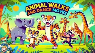 Animal Walks and Dance Moves  / Children's Songs to Sing Along