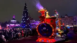 Disneyland Paris at Christmas 2022:   Tag 4 abends die sch&ouml;nste Parade,  Planet Hollywood, Feuerwerk