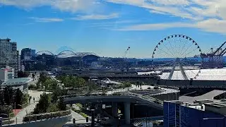 Поездка на Seattle Great Wheel в Сиэтле, штат Вашингтон &mdash; октябрь 2025 г. 🎡 🇺🇸
