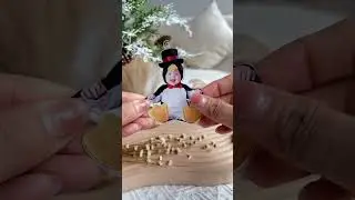Adorable Newborn Baby In A Penguin Costume  | Personalized Acrylic Photo Ornament