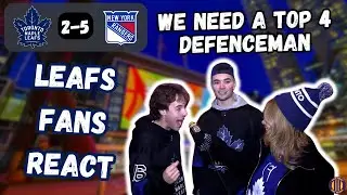 LEAFS FANS REACT: Rangers Spoil Tavares Celebration (TOR 2-5 NYR)