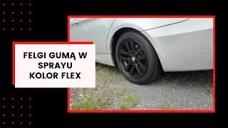 Felgi guma w sprayu ! K2 Color Flex ✔ BMW E91/E90 #nieporadnik #guziec