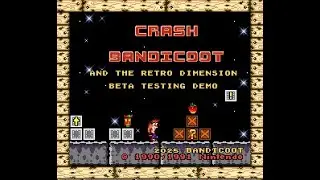 Crash Bandicoot - N.Sanity Beach recreated in Super Mario World
