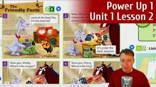 Learn Basic English Prepositions | Power Up Level 1 Unit 1 Lesson 2  with Teacher AJ