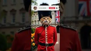 Royal Cat Guard: Paws on Patrol | cats in uniform  #cat #funnycats #cutecat