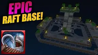 BUILDING RAFT BASE! | Raft Mobile / Ocean Nomad