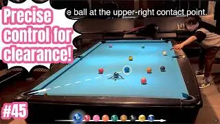 [450th ball] Pocketing 10 balls in a flash | Yuta Torisu's billiard technique | long version