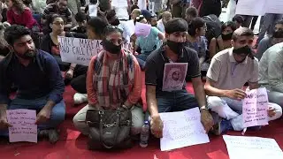 Students hold protest against Kashmir status removal, lockdown | AFP