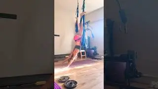 Aerial Yoga for Spinal Decompression. #fitness #dailyvideo #runner #stretch #yoga #stretching