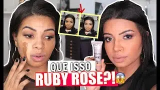 I tested the new Ruby Rose foundation - Natural Look #blackskin