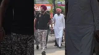 Sardar Balkaur Singh Sidhu 🔥 with security 👮&zwj;♀️🚓 #shorts #sidhumoosewala #viral