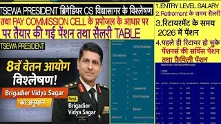 BRIG TSEWA PRESIDENT  कैलकुलेश FF+ ARMY PAY COMMISSION CELL SALARY,SERVICEपेंशन & FAMILY पेंशनPROPOS