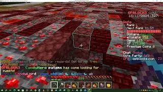 Minecraft OPBlocks Server through this reset Prison I have to upgrade everything from scratch