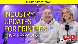 🔴 LIVE: We&rsquo;re at FESPA 2025! Let's Talk Print Trends, Tech Drops & Industry Talk LIVE from the Show