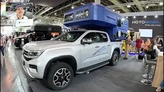 Hotomobil Gladiator SE 2025 Volkswagen VW Amarok RV pickup Camper Cab, обзор и интерьер W2311