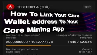 How To Link Your Core Wallet Address To Your Core Mining App