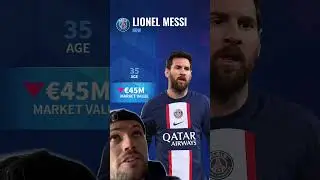 Messi&lsquo;s new market value is out! 👀 #marketvalueupdate #messi #psg #football #transfermarkt
