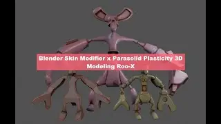 BSLIVE / Skin Modifier and Plasticity Parasolid Modeling Roo-X