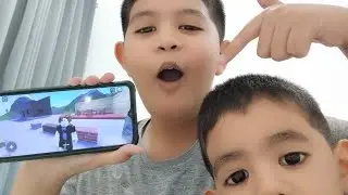 Playing eat sand simulator with my little brother!|thehamdanandhamichannell