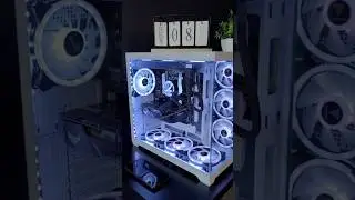 Gabinete Mancer CV500L Branco com Pe&ccedil;as Pretas